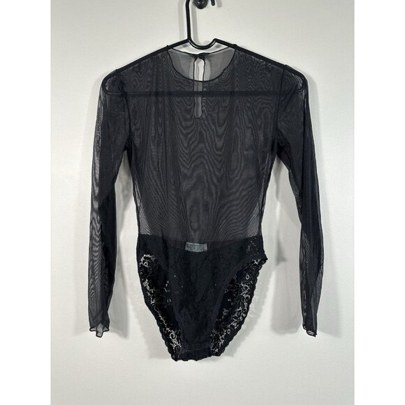 Guy Laroche Other - Vintage Guy Laroche Bodysuit Womens Medium Sheer Sexy Whimsigoth One Piece USA